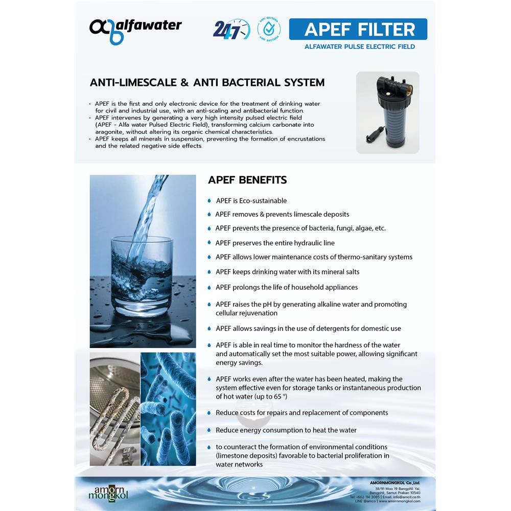 ALFAWATER - PULSED ELECTRIC FIELD / AUTOMATIC SELF CLEANING FILTER