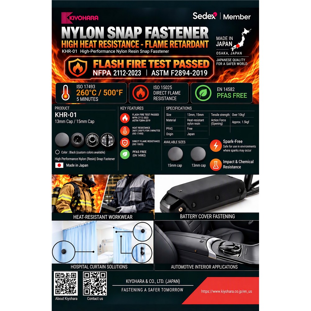 Heat-& Fire-Resistant Accessories, Trims and  materials